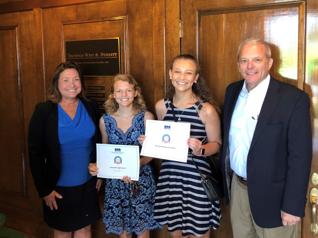 Photo of Nikayla and Hannah with the Attorneys