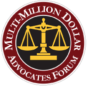 million dollar advocates forum badge for TWD