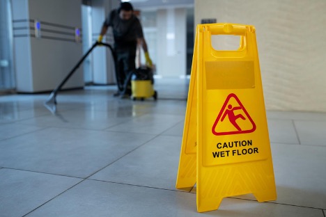 caution wet floor sign