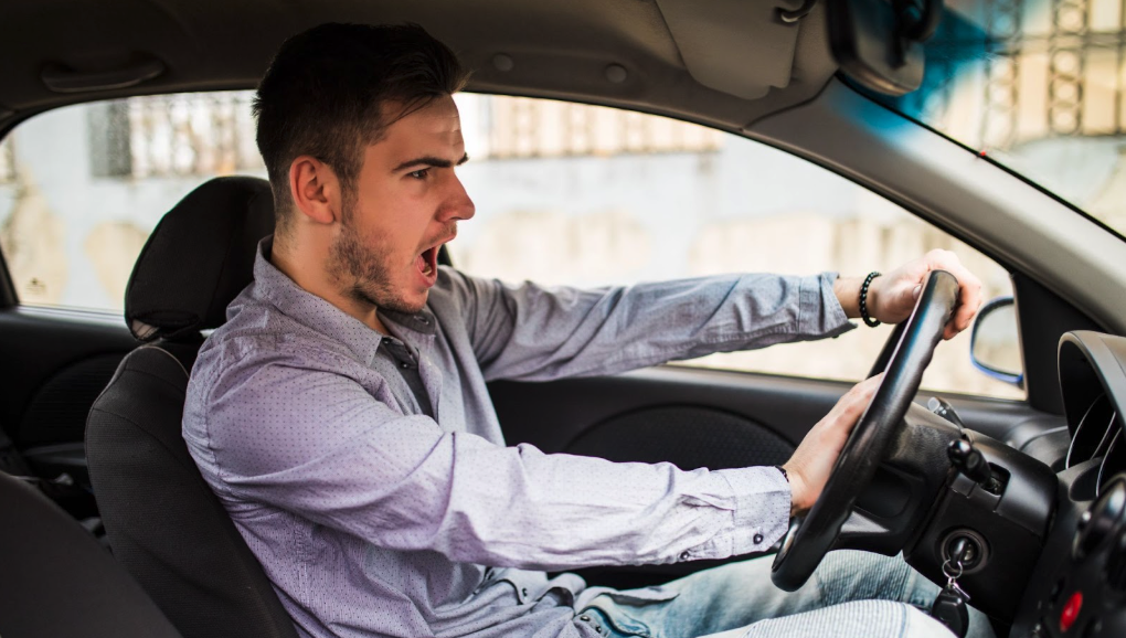 honking horn after a minor car accident in Virginia